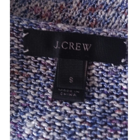 J Crew Marled V Neck Sweater Blue Womens Small - Picture 3 of 3